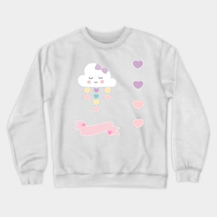 Cloud Candyfloss Sticker Pack Crewneck Sweatshirt